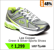Lee Cooper Green & Silver Sports Shoes