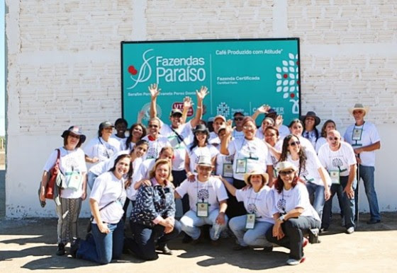 Encerramento da visita à Fazenda Paraiso conduzida pela Sra. Evanete Peres e Flanar Turismo