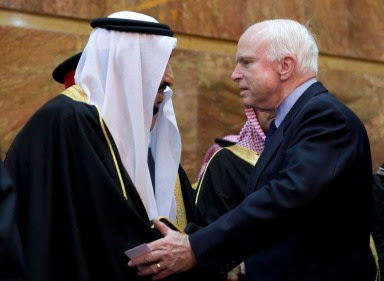 John McCain and Saudi King Salman