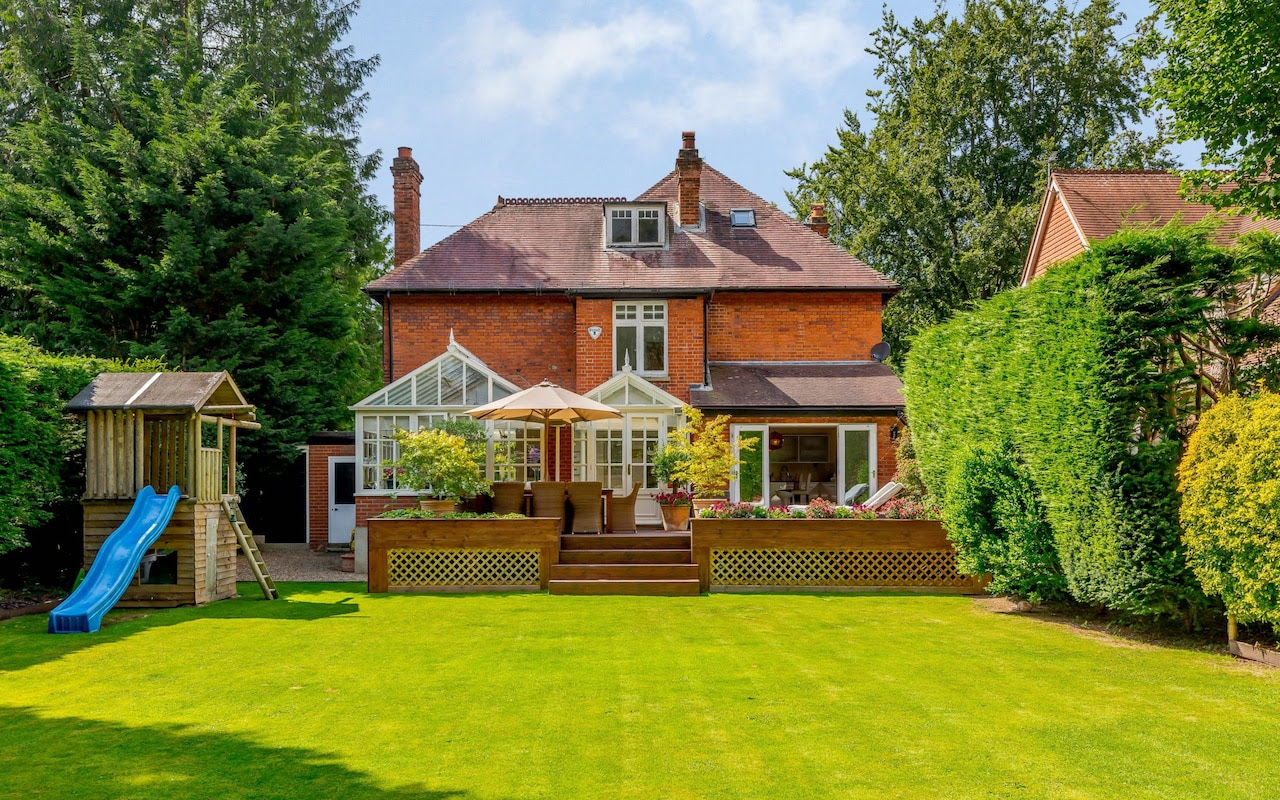 A detached Edwardian house near the River Thames.