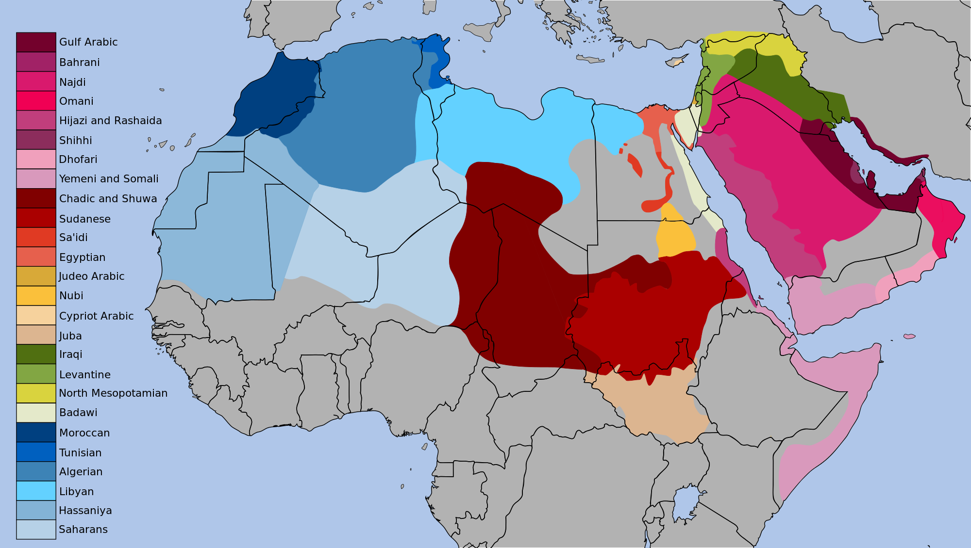 The dialects of Arabic today