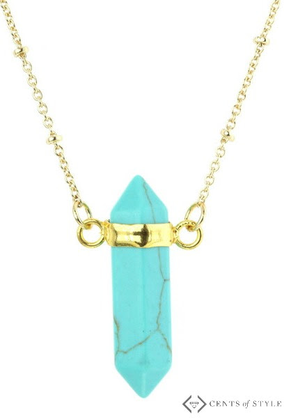 Stone Pendant Necklace for $6.48