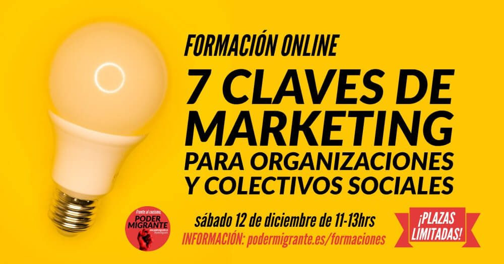 FORMACIÓN ONLINE: 7 Claves de marketing para organizaciones y colectivos sociales