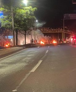 Protesta exigiendo comida