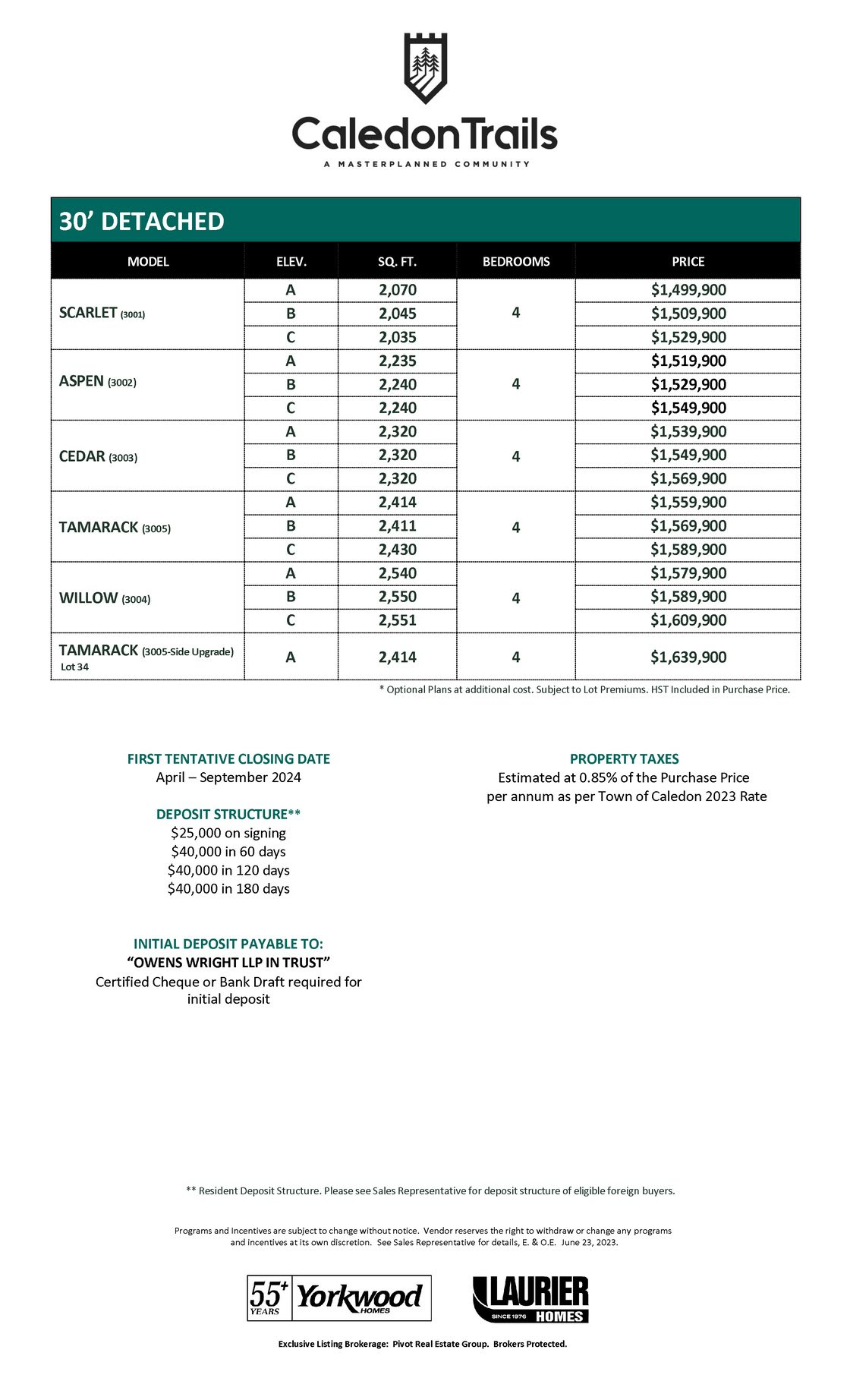 Caledon Trails - Price List 2023-06-23_Page_1