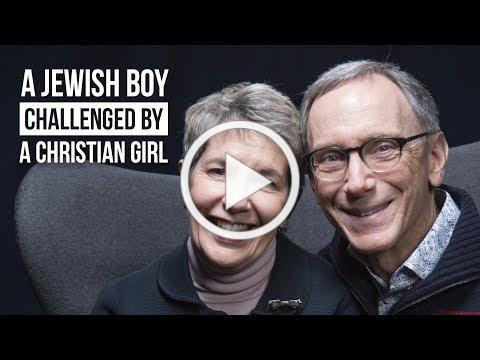 A Jewish boy challenged by a Christian Girl