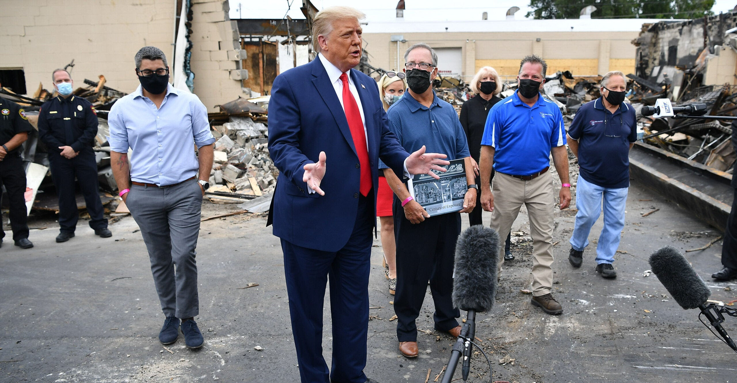 Trump Pledges Millions to Rebuild Kenosha After Looting, Arson