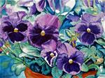 Playful Purple Pansy's - Posted on Wednesday, November 12, 2014 by Susan  Duda