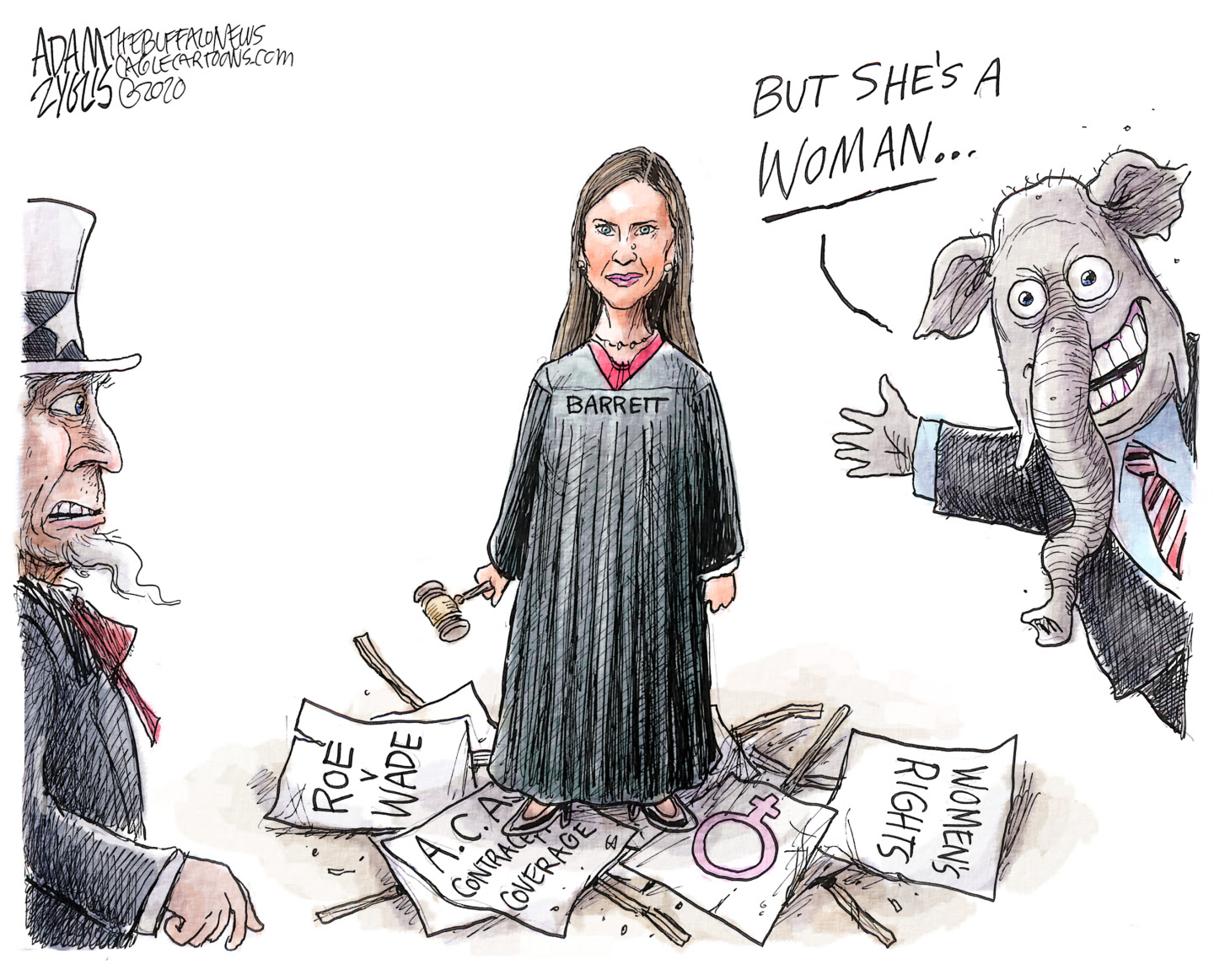 McConnell rushes appointment of Amy Barrett to Supreme Court after holding up the nomination of Merrick Garland for over a year.