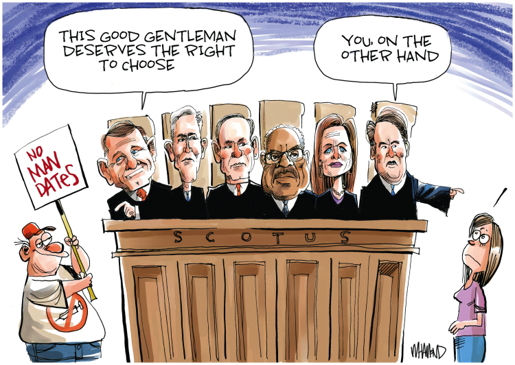 Roberts Supreme Court denies women their rights.
