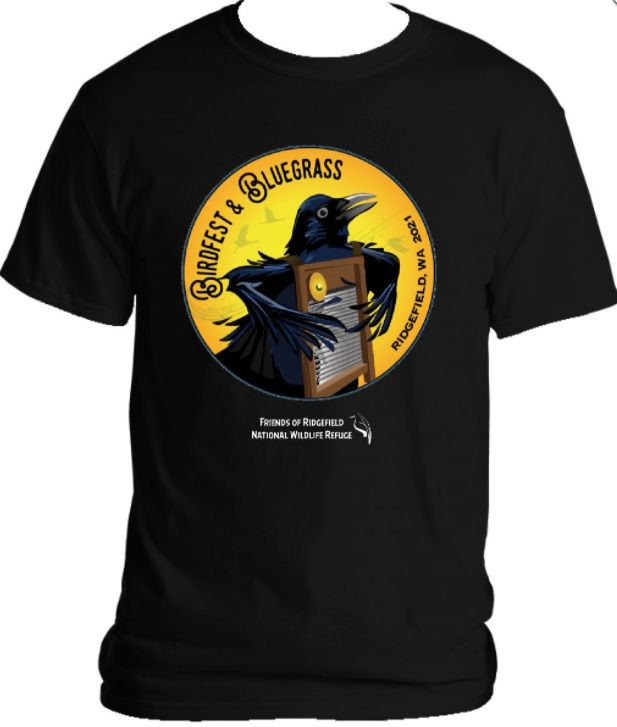 BirdFest & Bluegrass 2021 Button t-shirt