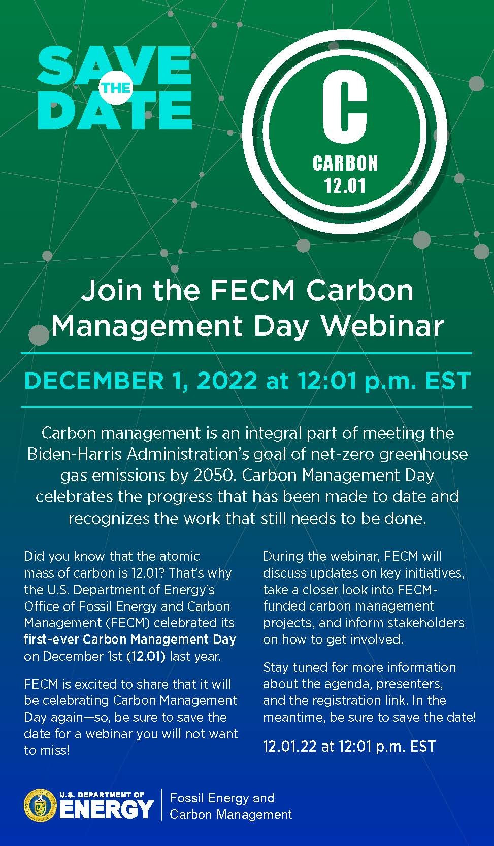 12.01 Carbon Management Day Webinar