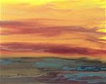 Contemporary Abstract Landscape Painting "Golden Hour Upon Us VII" by Colorado Contemporary Artist K - Posted on Friday, February 27, 2015 by Kimberly Conrad