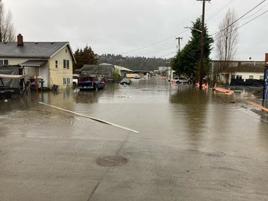 Photo of flooding in South Park neighborhood
