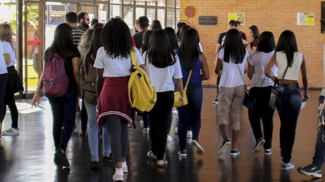 Universitários, em foto de arquivo