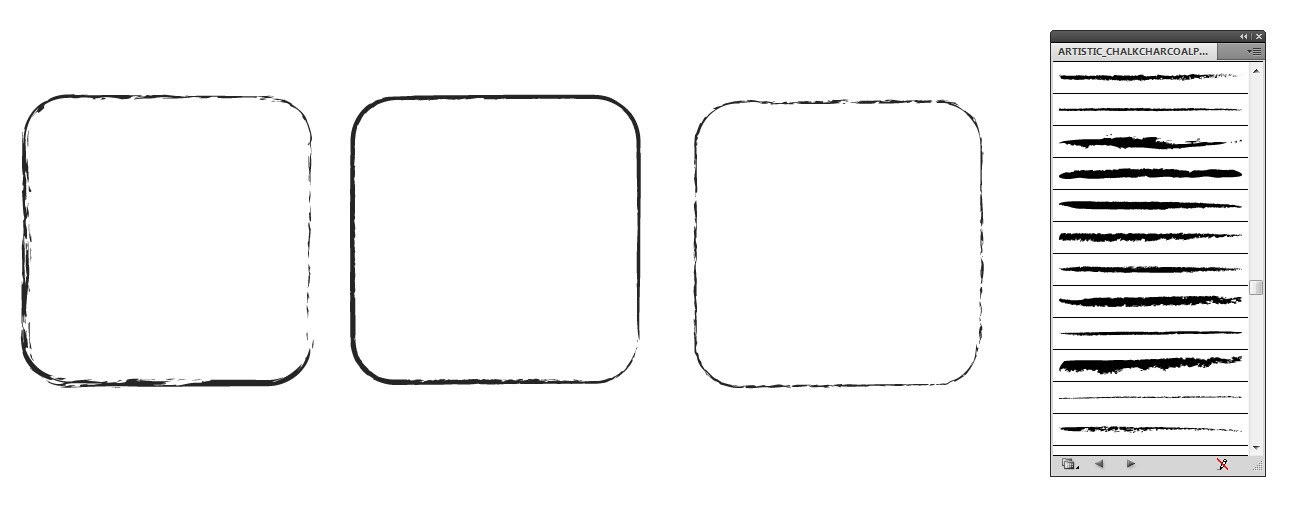 Draw sketchy rounded rectangle borders Graphic Design