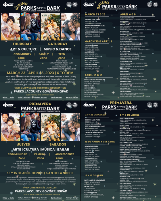 Spring PAD 23 Flyer