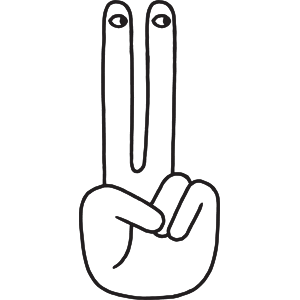 Finger with eyes