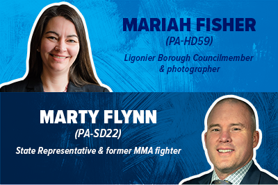 Help Mariah Fisher (PA-HD59) and Marty Flynn (PA-SD22) win!