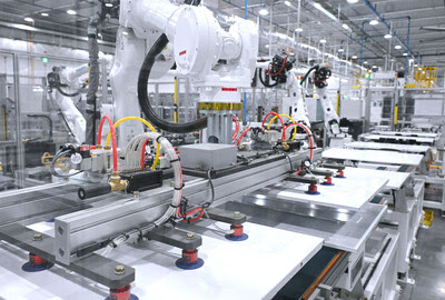 Production line at LG Electronics Tennessee Factory Production line at LG Electronics Tennessee Factory