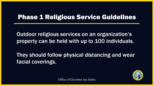 Phase 1 religious guidance