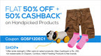 GOSF Offer : Flat 50% Off + 50% Cashback* on Handpicked Products