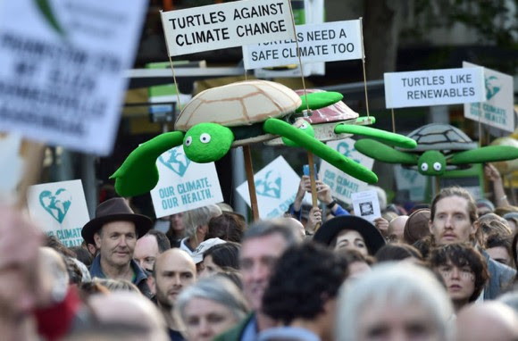 Marcha en Melbourne, Australia. Foto: AFP.