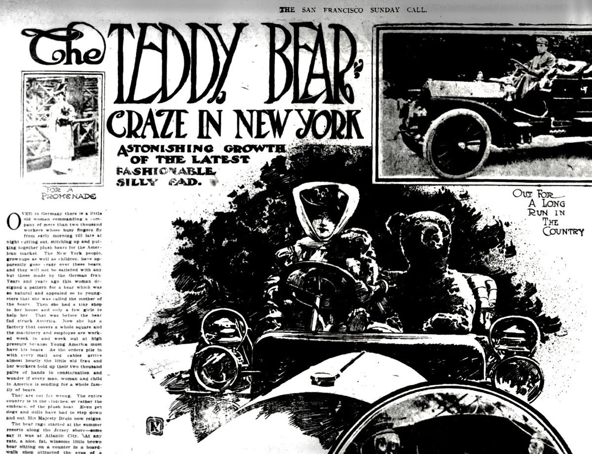 118 years ago, teddy bears were first officially introduced in America