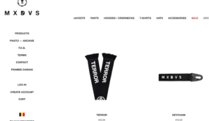 Belgian fashion company MXDVS introduces “Terror” clothing line