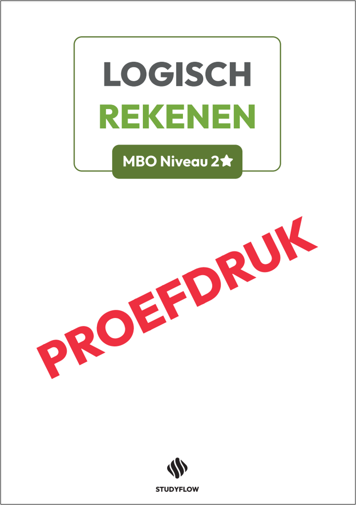 Proefdruk leerwerkboek Logisch Rekenen - MBO 