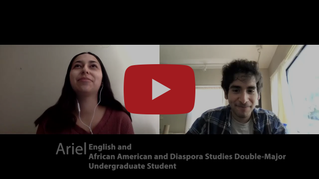 Youtube video thumbnail of English and African American and Diaspora Studies Double-Major Undergraduate Student