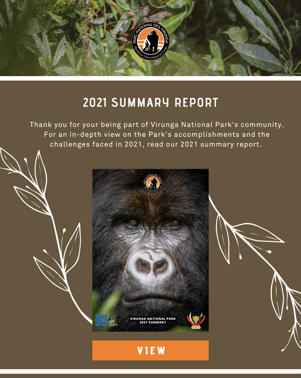 Thank you for your being part of our community. For an in-depth view on the Park's accomplishments and the challenges faced in 2021, read our 2021 summary report.