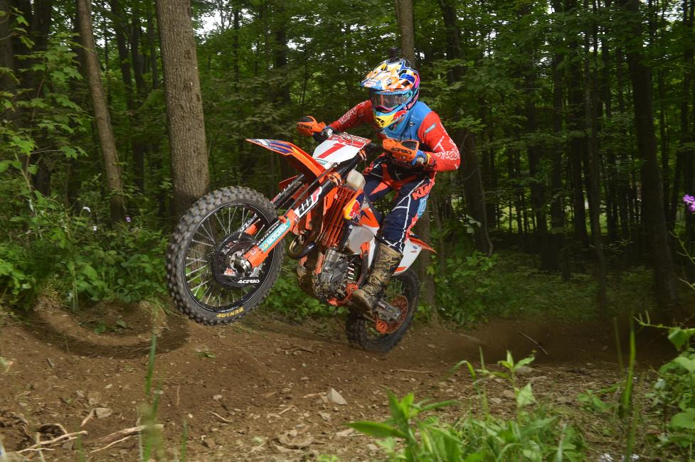 Kailub Russell earned his sixth win of the season, and his first-ever victory at the Dunlop Tomahawk GNCC.
