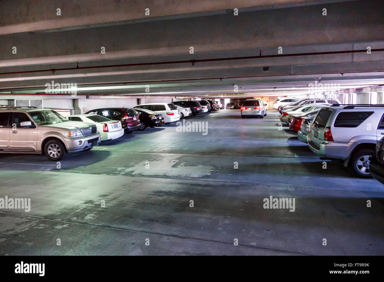 Florida FL Miami Coral Gables public parking garage car park inside