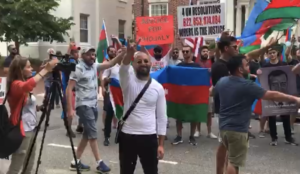 Azerbaijanis scream “jihad” in front of Armenian Embassy in Washington, DC, Azerbaijanis attack Armenians in Moscow