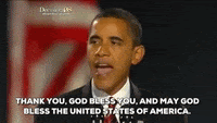 and may god bless the united states of america GIF by Obama