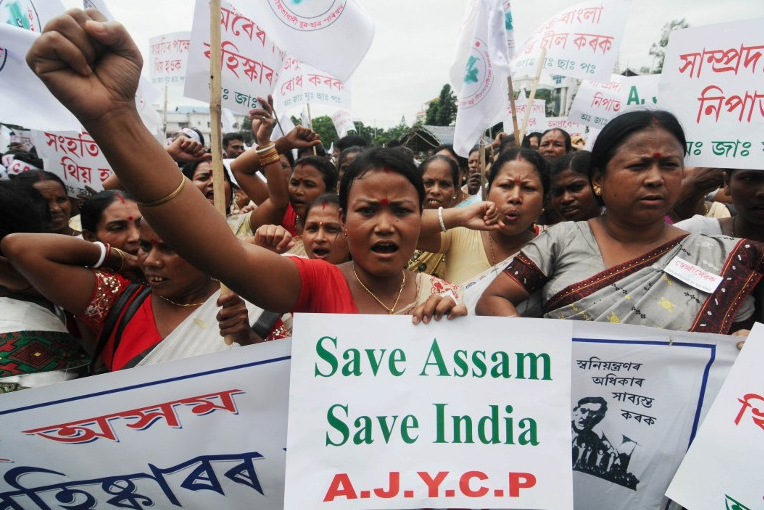 The majority of people in Assam have rejected any attempt to give citizenship to illegal migrants. (Photo credit: Biju Boro / AFP)