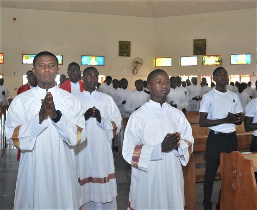  Seminarians at The Good Shepherd Catholic Major Seminary in Kaduna, Nigeria. (Courtesy of Good Shepherd Seminary)
