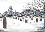 Snowy Cemetery - Posted on Saturday, December 6, 2014 by Daniel Varney