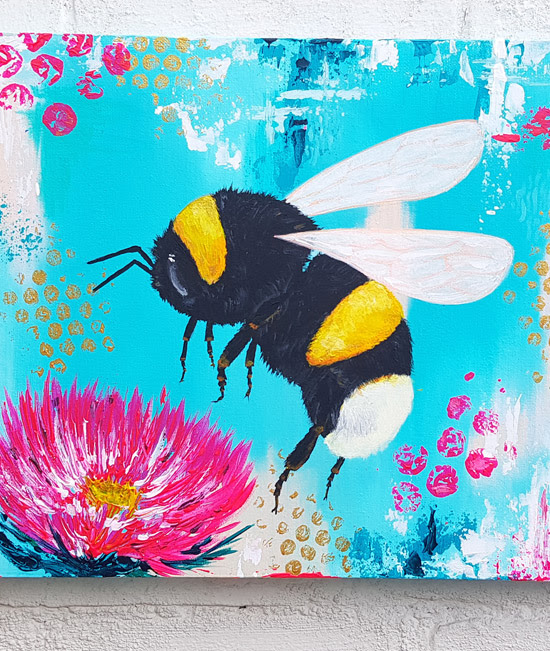 A painting of a bee