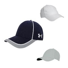 Callaway Back Logo Structured Hat White + Proozy Men's Golf Mystery Golf Hat + Under Armour Sideline Cap