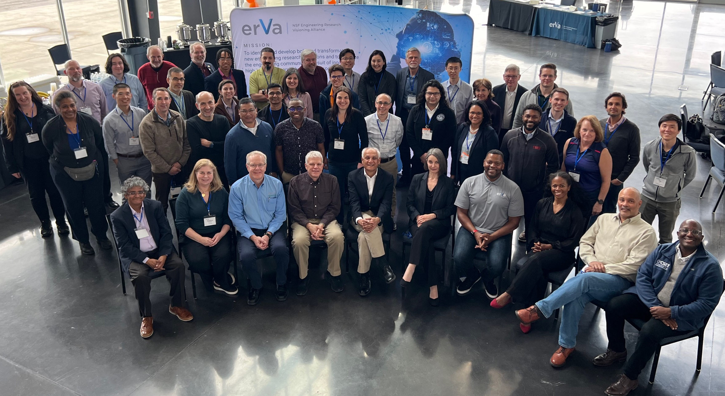 erVa researchers pose for a group photo