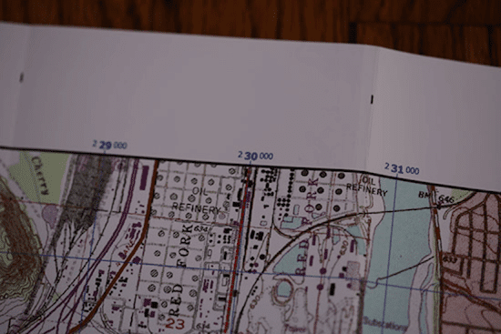 topo topographic map easting coordinates