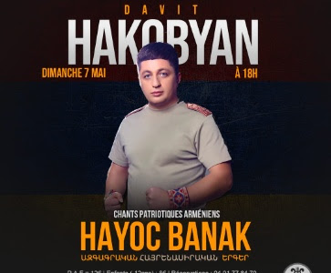 Concert de Davit HAKOBYAN (chants patriotiques arméniennes)