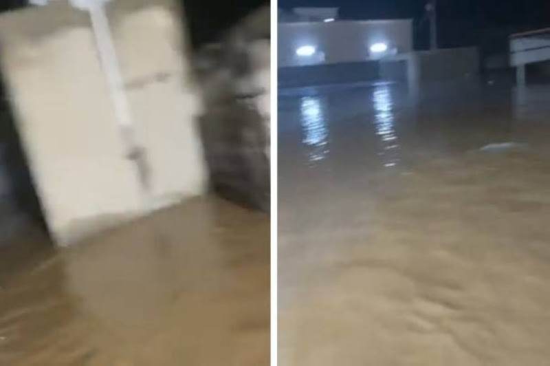 تسببت في نقل السكان إلى مراكز الإيواء.. شاهد مياه السيول تحاصر المنازل وتغرق الشوارع في جازان