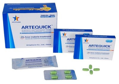 Artequick artemisinin and piperaquine tablets developed by Artepharm Co., Ltd.