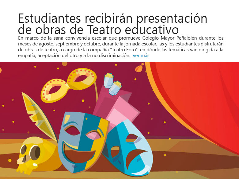 Estudiantes recibirán presentación de obras de Teatro educativo