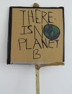 Server-1:2020:Clients:PHM:Images:Dropbox Folders:PHM at Home and Online:27 October 2019, 'There Is No Planet B' family day @ People's History Museum. Placard (front side), from schools strike for climate, Manchester, 15 February 2019.JPG