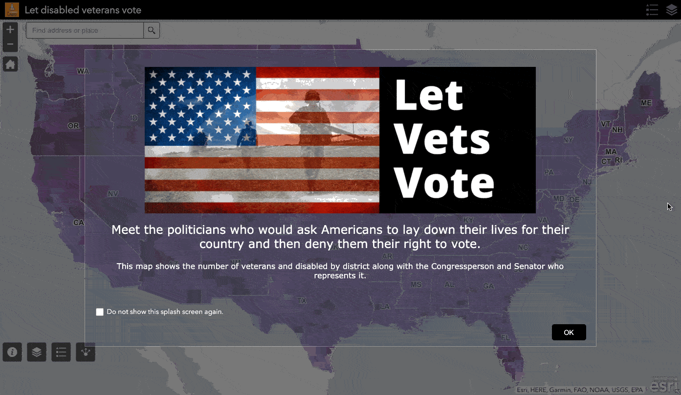 Stop Republicans who would deny veterans and the disabled their right to vote.