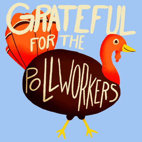 Image of a turkey with thankful notes